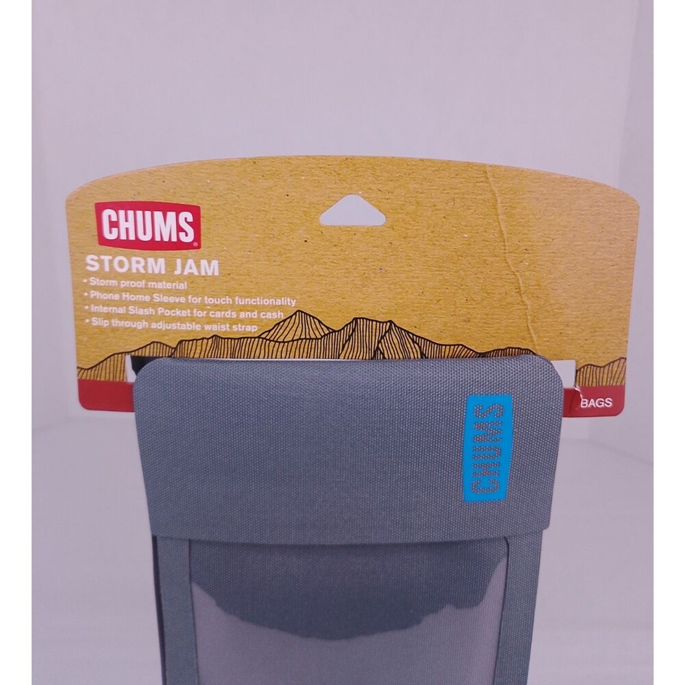 Chums Storm Jam Waterproof Waist Pack Phone Sleeve Grey  New With Tags - Picture 4 of 4